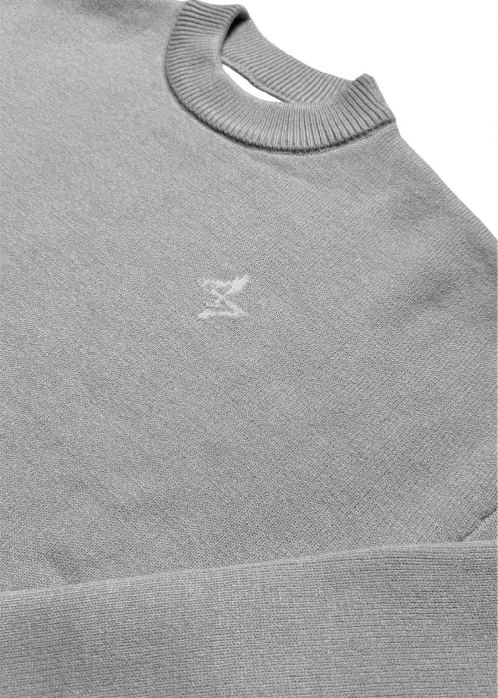 VERITY KNIT SWEATER HELLGRAU